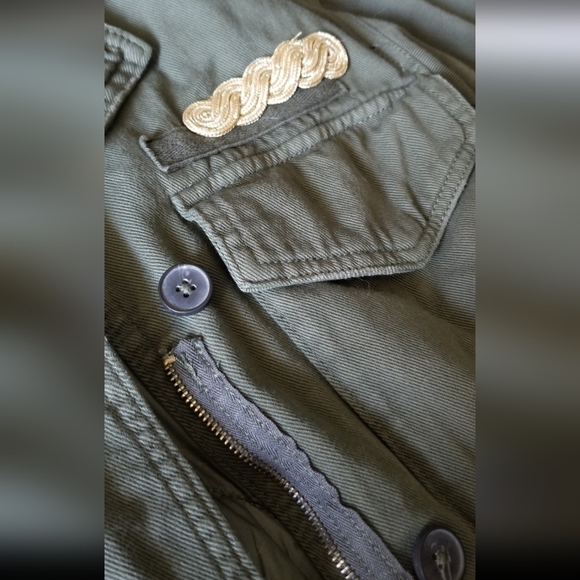 Zara Oversized Military Army Green Utility Field Jacket Coat. - Picture 3 of 6